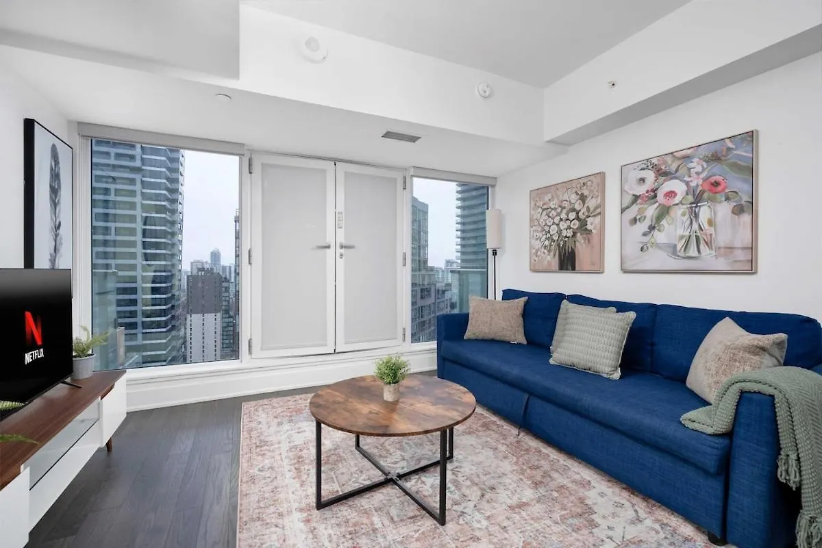Pleasant 1Br Sofa Bed Close To Uoft 토론토 0*,