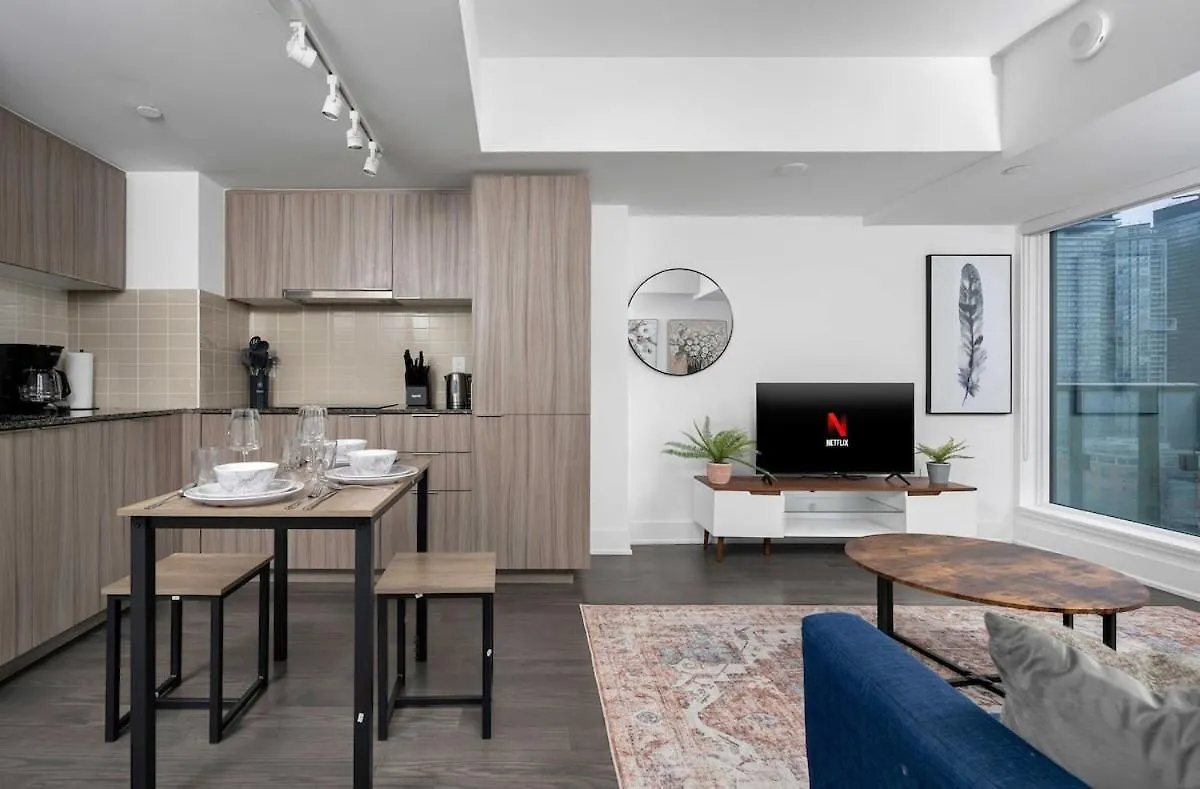 Pleasant 1Br Sofa Bed Close To Uoft 토론토 0*,